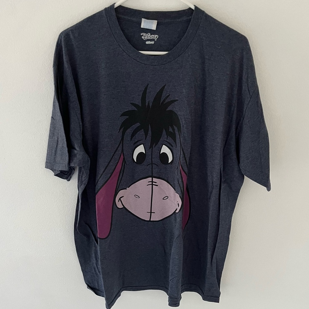 Disney Eeyore Big Face T-Shirt, Size: XXL